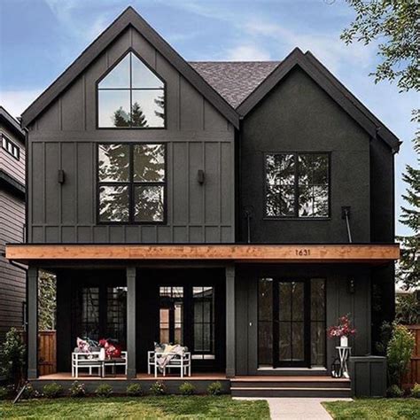 black metal exterior homes